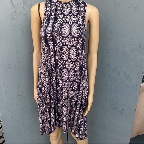 Maeve Swing Lilt Mock neck mini Stretchy Dress - Picture 2 of 7